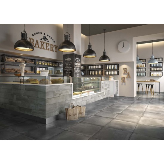 Πλακάκι Riverside 60DG Dark Grey 60x60 A' Σκούρο Γκρι Ματ